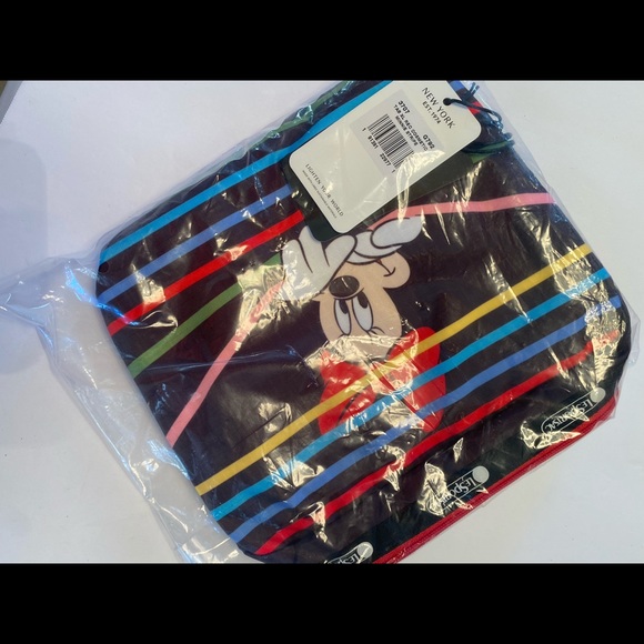 LeSportsac x Disney Minnie Stripe XL Rectangular Cosmetic Bag - Picture 3 of 3